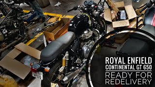 Royal Enfield Continental GT 650 REDELIVERY k liye ready hogyi hai