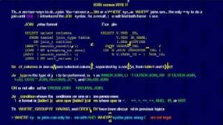 SQL 107 JOIN versus WHERE or How can both methods join tables?