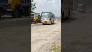 Ena Bus race in the highway Road I bus travel video