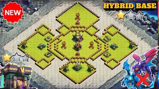 TOP 10 🔥UNBEATEN🔥  TH14 HYBRID BASE + REPLAY || TH14 HYBRID BASE ANTI 2 STAR WITH LINK || TH14 BASE