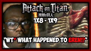 WHAT THE F*** IS GOING ON?!?!? | AOT HATER REACTS TO ATTACK ON TITAN 1X8-1X9 REACTION VIDEO