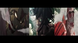 Eren Titan VS Armored Titan, Colossal Titan「AMV」The Light, Attack On Titan Season 2