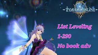 List leveling 1-290 - Toram Online