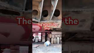 THE HULL OF THE SHIP CUT OFF NEED TO REPLACE NEW..#trending #trendingvideo #ship