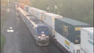 Amtrak 49 with 5 Private Cars Meets CSX I020!!!