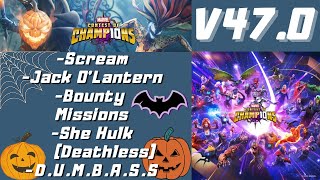 V 47.0 October Update - Scream & Jack O' Lantern ( AI issue resolve )| Marvel Contest of Champions