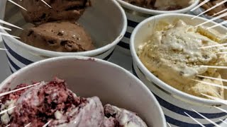 ايسكريم بثلاث نكهات بليد🤚وبدون مكنة ايسكريم كرمل ومكسرات /قهوة /شكلاتة/ توت  💯🍨Easy ice cream