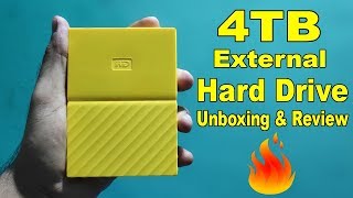 WD My Passport 4TB External Hard drive Unboxing and Review in Hindi 🔥🔥🔥