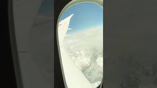 Majestic Himalayas from flight 🏔 🤩#himalayas #beauty #india #flight