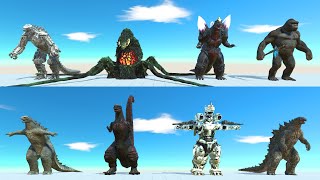 Team Biollante; King Kong VS Team Godzilla 2014; Godzilla 2021 - Animal Revolt Battle Simulator