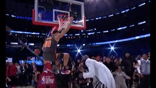 Aaron Gordon dunks over SEVEN-FOOT-FIVE Tacko Fall at Slam Dunk Contest