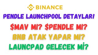 PENDLE LAUNCHPOOL ! PASİF GELİR? BNB FİYAT ANALİZİ? $MAV MI? PENDLE MI? ÖNEMLİ TÜYO!