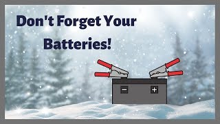 How To Winterize Your RV's Deep Cycle Batteries