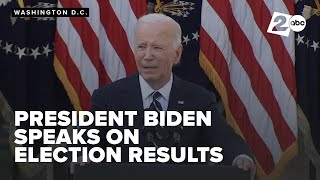 President Joe Biden addresses the nation after Harris concedes to Trump