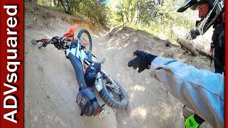 A Double Black Diamond Trail - What Could Go Wrong!   ✧KTM and Beta Dirt Bike Ride✧