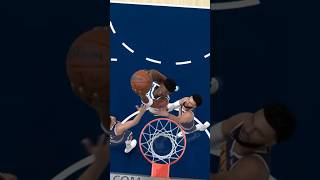 Edwards Reverse Dunk On Murray#nba2k25#shorts