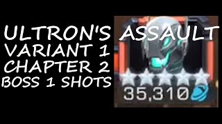 Ultrons Assault Variant 1 Chapter 2 Boss 1 SHOT Variant Cosmic Drone Boss | MCOC |