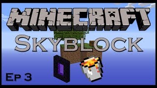 Skyblock Episode 3 | Into The Nether!