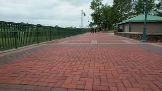 A Family walk beside the Missouri River (1)