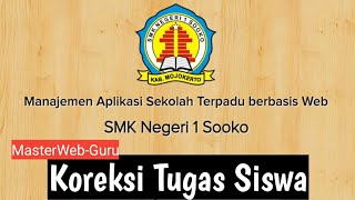 Koreksi Tugas Siswa | MasterWeb Guru