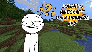 Jogando Minecraft sem saber nem fazer uma bancada (Ao vivo)