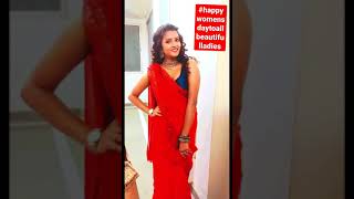 #shorts #happywomensday #red #saree #trending #beautiful #womens #love #lovemethodaaur #cute #curly