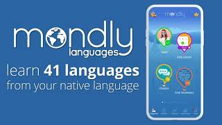 Mondly app preview - Learn 41 languages