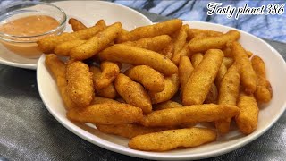 If you have 3 potatoes, prepare this simple and delicious potato sticks. ASMR😋