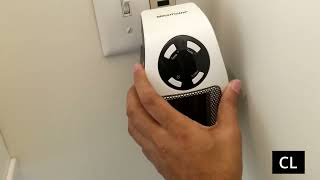 The Perfect Solution for Small Cold Rooms: 350 Watt Adjustable Thermostat and Timer Space Heater