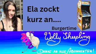 Burgertime (1982) Arcade - Ela zockt kurz an ..... Ela von Wolly Sheepling