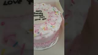 simple Cake decoration for girls. #pinkcake#cake #pink.