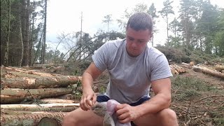 short mooch to fill the pot! (slingshot hunting)