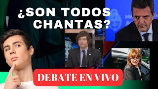 Debate Presidencial Milei Massa y compania