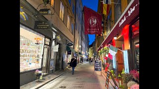 Phố cổ Gamla Stan ở Stokholm Thụy Điển về đêm | Gamla Stan Stockholm