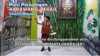 Karawang-Bekasi // Karya Chairil Anwar // Lomba Baca Puisi