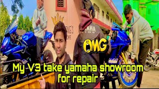 Yamaha v3 take Yamaha showroom for repair ❤️‍🩹🤕