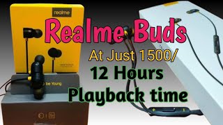 Realme Blutooth Wireless Buds Unboxing & Review |12 Hour Playback time |best earphones under 1500