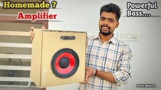 How to make amplifier using Cardboard At home || Homemade powerful amplifier