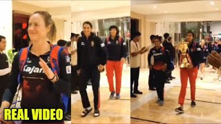 Smriti Perry and RCB women's receive grand welcome from fans in Bengaluru as they arrive with trophy