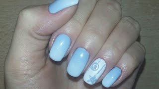 Ремонт ногтя подручными средствами.Зимний дизайн \Nail repair with improvised means. Winter design \