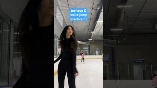 ice skating practice #iceskate #toeloop #waltzjump #figureskating