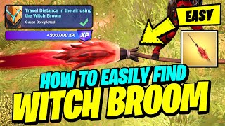 How to EASILY Travel Distance in the Air using the WITCH BROOM mythic - Fortnite Quest