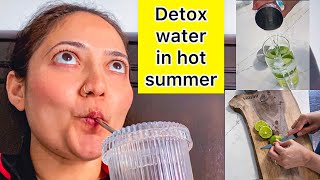 Making Detox Water in Hot Summer Daily | Lemon Cucumber water | Hydration Drinks | Summer Drinks