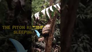 the piton king is sleeping #shorts #viral #snake #pitons