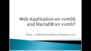 Web Application connected to Database