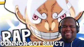 Reaction to GEAR 5 LUFFY RAP! 'Hit My Peak' ft. TheManBeHisLa - Connor Quest! (One Piece)