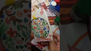 Full tutorial on my channel  #easyartprojects #christmascards #easyart #cards