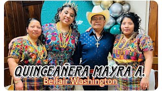 Los XVAños de Mayra A. Belfair Washington -Marimba Lágrimas del inmigrante. Parte 2