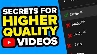 How To Upload HIGHER QUALITY Videos To YouTube From a Phone or Computer (2024 Update)