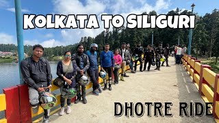 kolkata to siliguri পৌঁছাতে আজ অনেক কষ্ট করতে হোলো | dhotrey group tour | darjeeling ride baundule